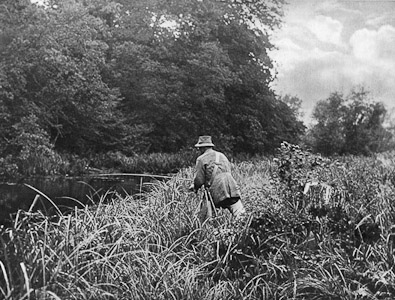 The lower end of the Ramsbury water Plate XXIII An Album of the Chalk Streams 1946